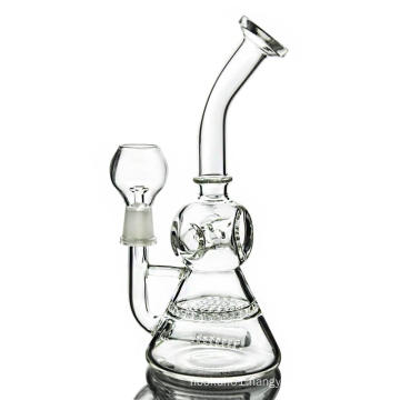 Bent Neck Oil Rigs Glass Water Pipes with Beach Ball Diffuser (ES-GB-359)